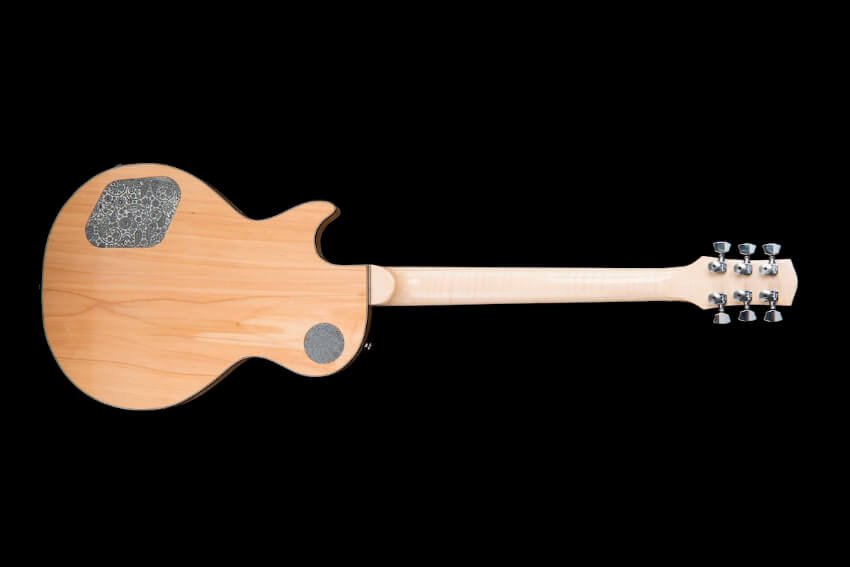 honey-2-les-paul-custom-acero-marezzato-liuteria les-paul-replica-liuteria-acero-marezzato-p90