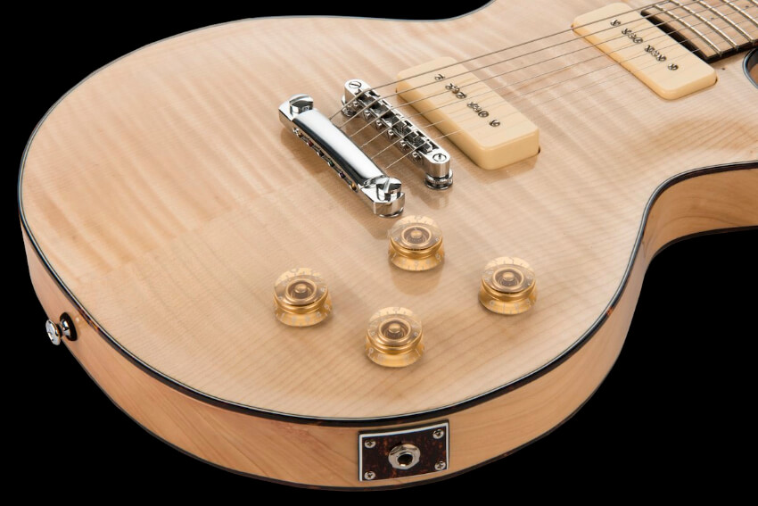 honey-7-les-paul-custom-acero-marezzato-liuteria les-paul-replica-liuteria-acero-marezzato-p90