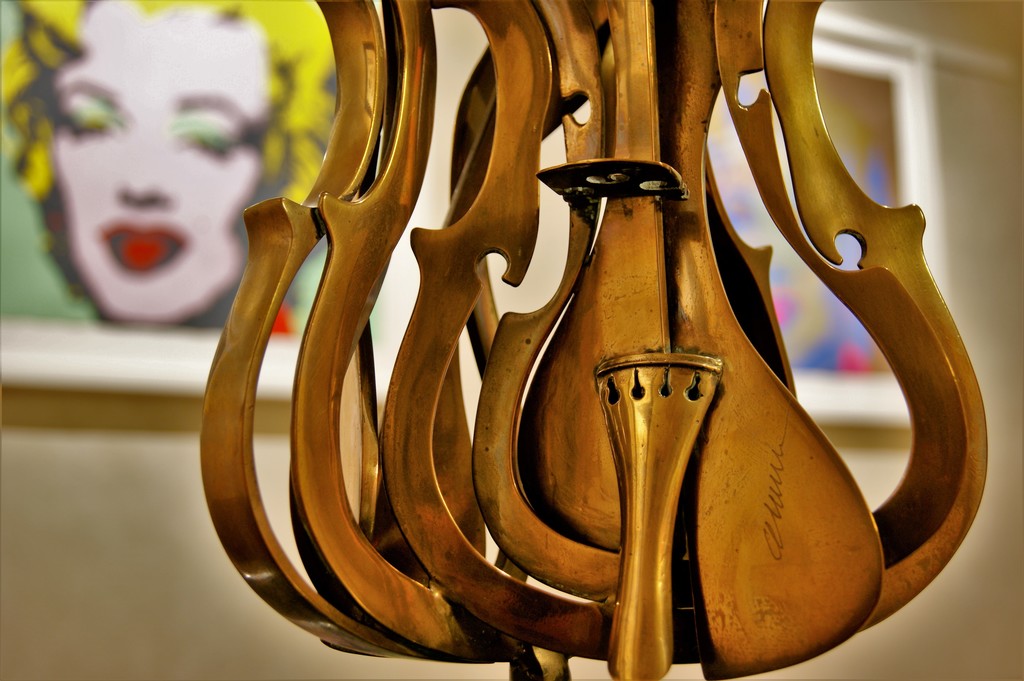 Fernandez Arman violin sculpture