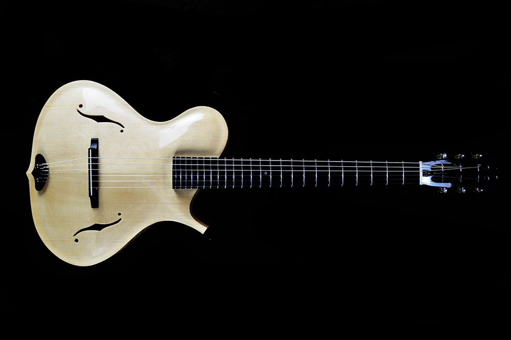 shank-instruments-acoustic-archtop-guitar-tangier-habibi-emanuele-dalò-liuteria-milano-tasso Acoustic nylon strings archtop guitar