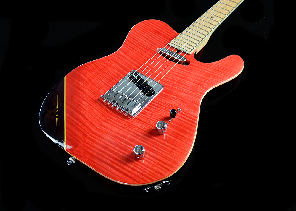 shank-instruments-emanuele-d'alò-telecaster-liuteria-acero-marezzato-milano-rossa-di-marzio-chopper