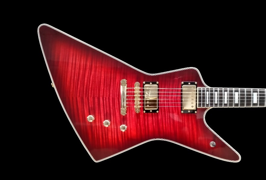 shank-instruments-milano-chitarra-elettrica-gibson-explorer-liuteria-acero-fiammato-vendita