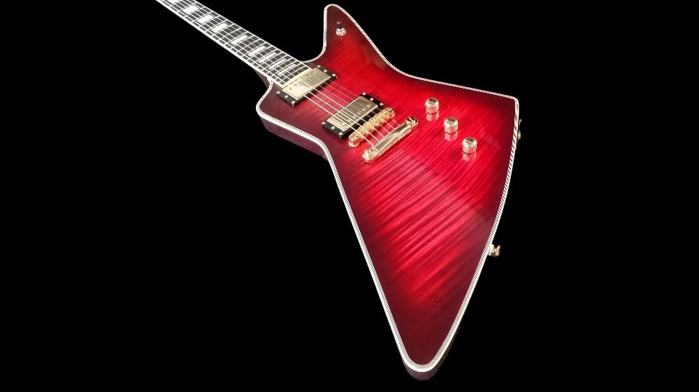 shank-instruments-milano-gibson-explorer-liuteria-acero-fiammato-vendita-emanuele-dalò