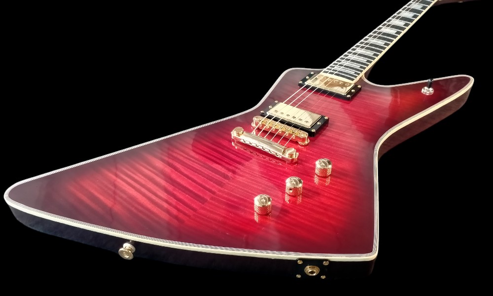 shank-instruments-milano-gibson-explorer-liuteria-acero-fiammato-vendita-fatta-a-mano
